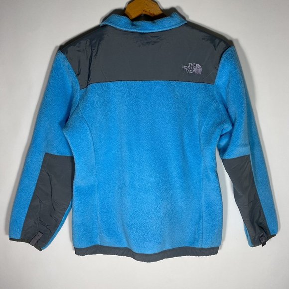 The Northface Youth Girls Jacket Denali Fleece Polartec Full Zip Blue Sz LG - Picture 2 of 15
